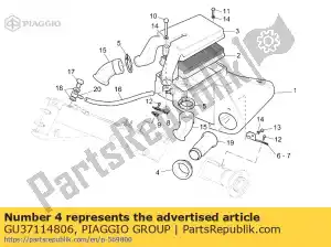 Piaggio Group GU37114806 w?? gumowy - Dół