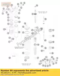 Here you can order the shock absorber bot. Kgw l=54,5 from KTM, with part number 46180347: