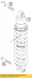 ktm 12187A06 monoshock 250-525 exc, mxc 05 - Lado inferior