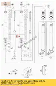 ktm 91410043S mola c = 5,3 l = 450 d = 5,5 - Lado inferior