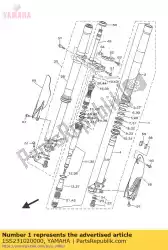 Here you can order the front fork assy (l. H) from Yamaha, with part number 1SS231020000: