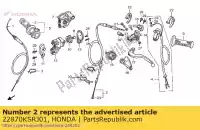 22870KSRJ01, Honda, kabelcomp., koppeling honda cr  r cr125r 125 , Nieuw