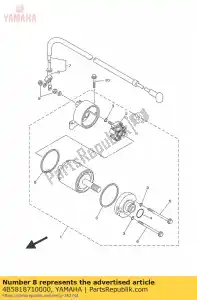 yamaha 4B5818710000 gorra - Lado inferior