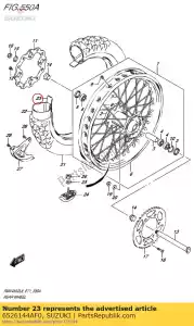 Suzuki 6526144AF0 protecteur, roue - La partie au fond