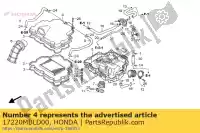 17220MBLD00, Honda, tampa, caixa do filtro de ar honda nt deauville v nt650v 650 , Novo