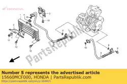 Ici, vous pouvez commander le comp. De tuyau, l. Pétrole auprès de Honda , avec le numéro de pièce 15660MCF000: