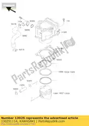 Aqui você pode pedir o conjunto de anel pistão l, o / s klf400-b em Kawasaki , com o número da peça 130251114: