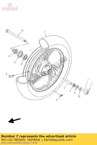 Yamaha 941101780000 opona - Dół