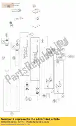 Qui puoi ordinare tappo a vite m51x1,5 reb da KTM , con numero parte 48600431S3: