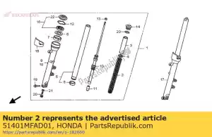 Honda 51401MFAD01 spring, fr. fork - Bottom side