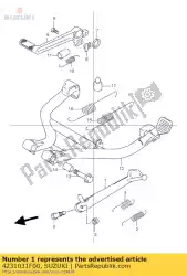 Aqui você pode pedir o suporte, comp, suporte em Suzuki , com o número da peça 4231031F00: