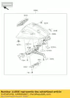 110560240, Kawasaki, staffa, coprisedili zx1000jbf kawasaki zx 1000 2011 2012 2013 2014 2015, Nuovo