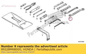 honda 89228MR8000 llave inglesa, ojo, 14x17 - Lado inferior