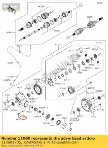 kawasaki 110601735 junta kvf400-a1 - Lado inferior