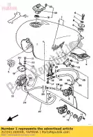 2UJ2411000X8, Yamaha, réservoir de carburant comp. yamaha xv virago 250, Nouveau