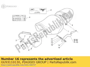 Piaggio Group GU93110130 gasket - Bottom side