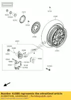 41080Y008, Kawasaki, disque, rr sc300bef kawasaki j 125 300 2015 2016, Nouveau