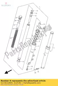 suzuki 5115632B00 anel, rolha - Lado inferior