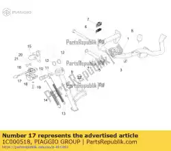 Aquí puede pedir guardia de Piaggio Group , con el número de pieza 1C000518: