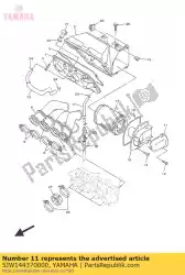 Here you can order the duct from Yamaha, with part number 5JW144370000: