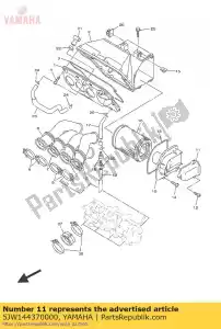 yamaha 5JW144370000 duct - Bottom side