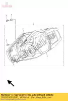 1MC835001000, Yamaha, conjunto do velocímetro (mph) yamaha fjr 1300 2014 2015, Novo