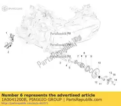 Aqui você pode pedir o árvore de cames cpl. Cat. 2 em Piaggio Group , com o número da peça 1A0041200B: