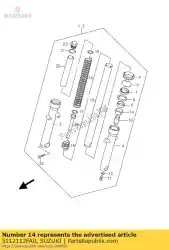 Here you can order the piston,fr. Fork from Suzuki, with part number 5112112FA0: