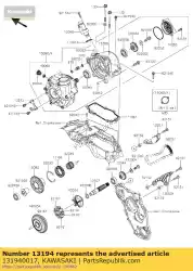 Here you can order the clutch-oneway from Kawasaki, with part number 131940017: