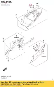 suzuki 0913606056 parafuso, 6x16 - Lado inferior