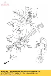 yamaha 3C1F58550000 buisson, diaphragme - La partie au fond