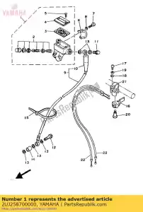 yamaha 2UJ258700000 hoofdcilinder subassy - Onderkant