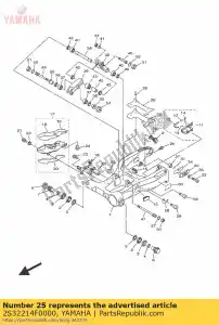 yamaha 2S32214F0000 damper 1 - Bottom side