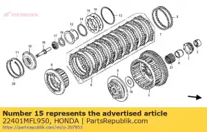 honda 22401MFL950 spring, clutch - Bottom side