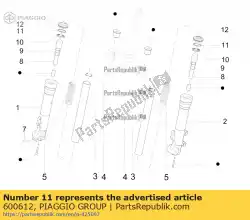 Qui puoi ordinare squillare da Piaggio Group , con numero parte 600612: