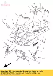 Aquí puede pedir quedarse, espejo 2 de Yamaha , con el número de pieza 4YR2832W0000: