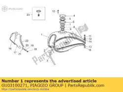 Aquí puede pedir tanque de combustible en blanco de Piaggio Group , con el número de pieza GU03100271: