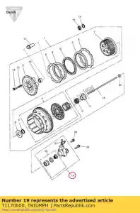 triumph T1170600 slave cylinder - Bottom side