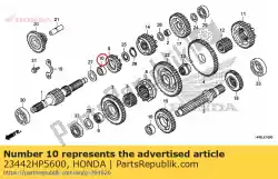 Tutaj możesz zamówić krzak, 22x25x10,2 od Honda , z numerem części 23442HP5600: