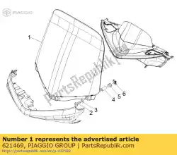 Tutaj możesz zamówić szyba przednia od Piaggio Group , z numerem części 621469:
