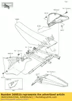 360010662266, Kawasaki, 01 couvercle-côté,rh,b.blanc kawasaki  450 2019 2020, Nouveau