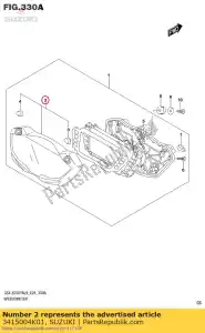 suzuki 3415004K01 case,upper - Bottom side