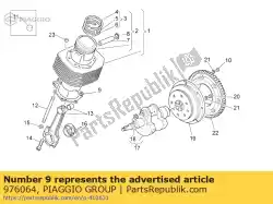 Here you can order the gasket from Piaggio Group, with part number 976064: