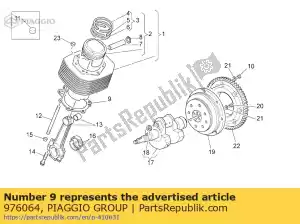 Piaggio Group 976064 gasket - Bottom side