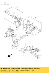 Ici, vous pouvez commander le repose-pieds assy, ?? P auprès de Suzuki , avec le numéro de pièce 4370041F50: