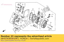 Aqui você pode pedir o conjunto de almofadas, fr em Honda , com o número da peça 06455KBSW00KT: