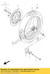 Qui puoi ordinare distanziale, ascia anteriore da Suzuki , con numero parte 5474101D00: