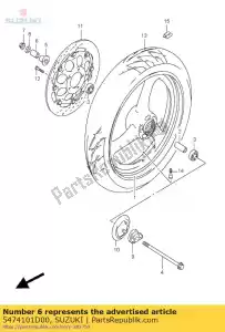 suzuki 5474101D00 distanziale, ascia anteriore - Il fondo