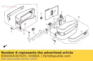 honda 83600KR3870ZE capot assy, ??côté r * rp140m * (rp140m vortex purple metallic) - La partie au fond