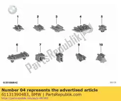 Here you can order the bracket, plug connection brown from BMW, with part number 61131390483: